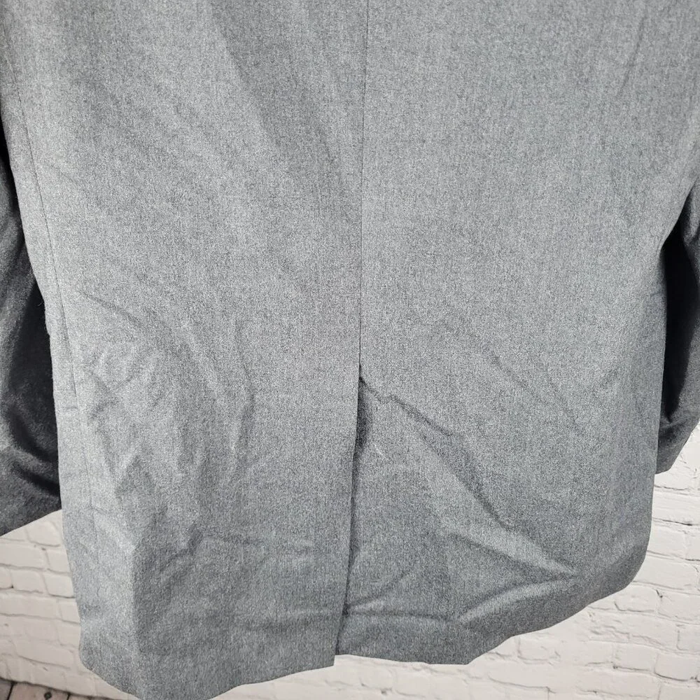 Lauren Ralph Lauren Grey Wool Cashmere 2 Button Notch Blazer Sport Coat Size 42R
